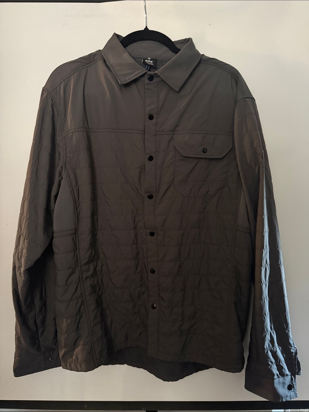 Kuhl Men's Quilted Shirt Jacket in Olive